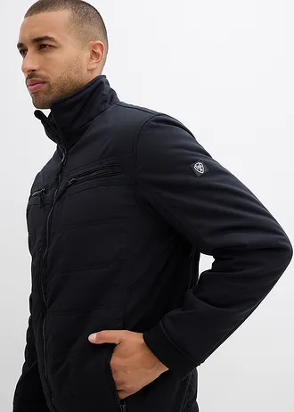 Blouson rembourré pour l'hiver en softshell • noir • Boutique bonprix