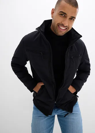 Blouson rembourré pour l'hiver en softshell • noir • Boutique bonprix