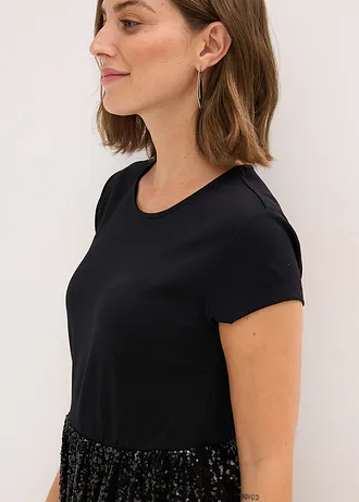 Jersey jurk in een viscosemix • zwart • bonprix online shop