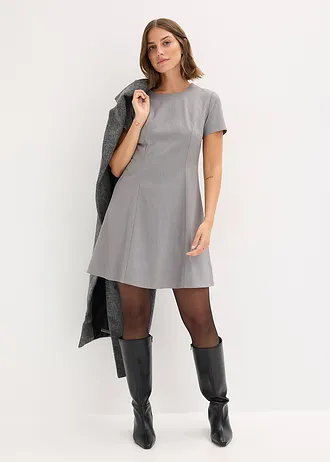 Skater mini jurk, Kleur: grijs gemêleerd