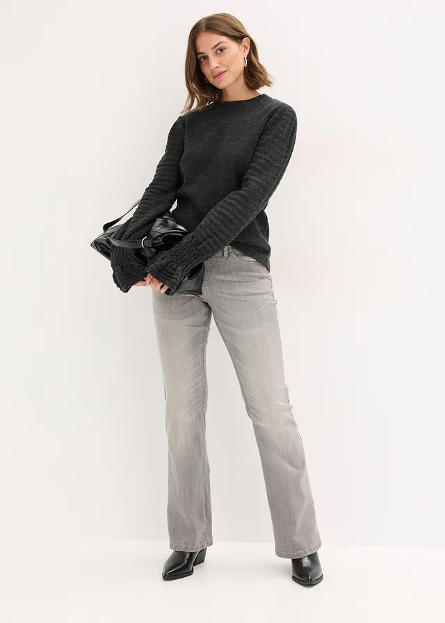 Svetr světle šedá used