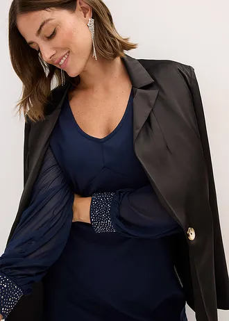 Jersey jurk • donkerblauw • bonprix online shop