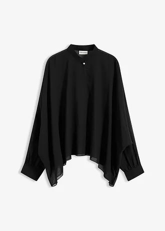 Tuniek van chiffon, Kleur: zwart