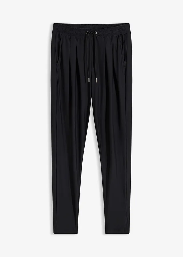 Pantaloni sport din material supermoale cu uscare rapidă • negru • magazin bonprix