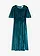 Robe midi en velours doux, Couleur: menthe glaciale