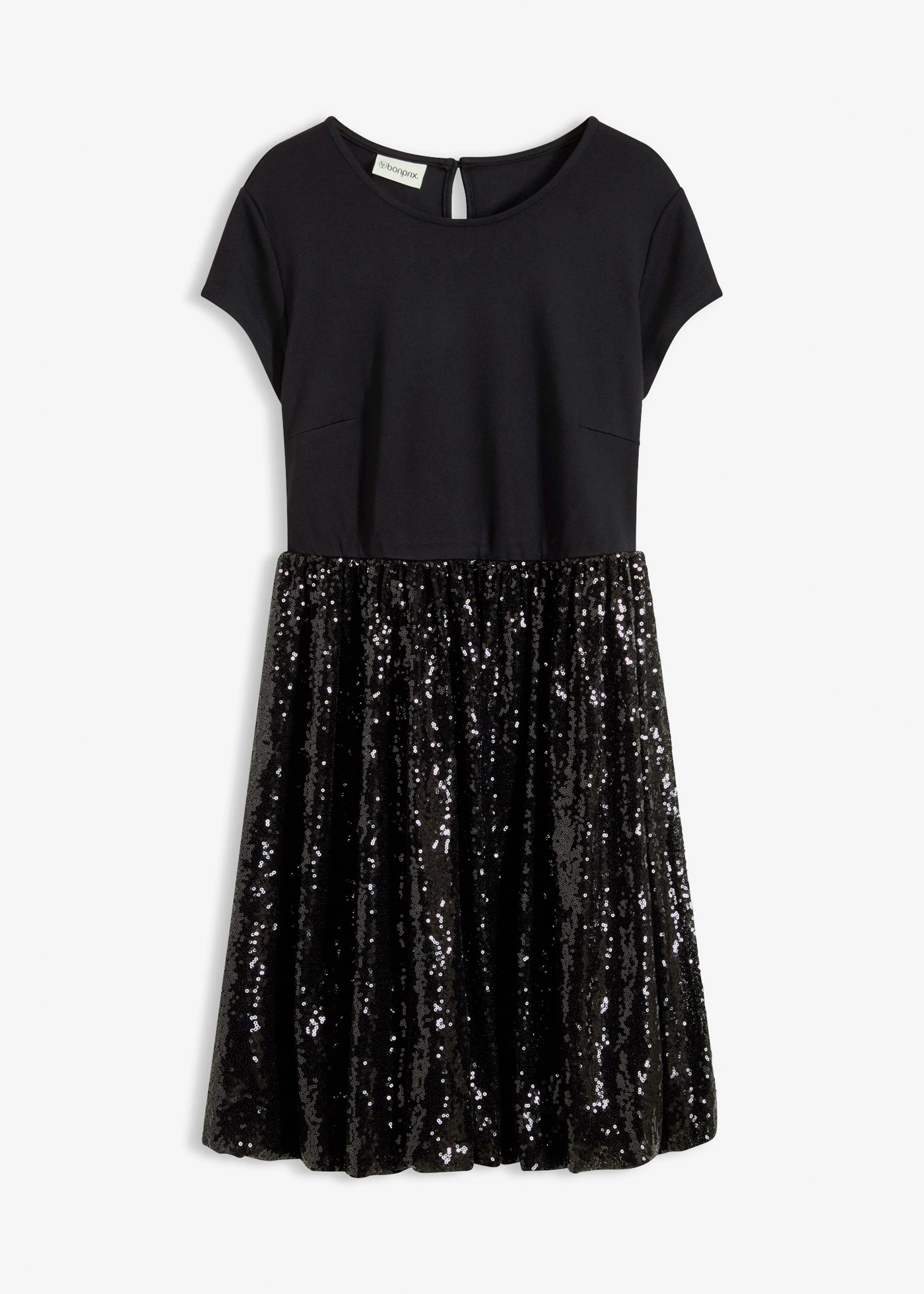 Jersey jurk in een viscosemix • zwart • bonprix online shop