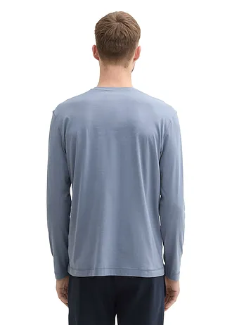 Tričko s dlouhým rukávem značky Tom Tailor • modrá s potiskem • bonprix obchod