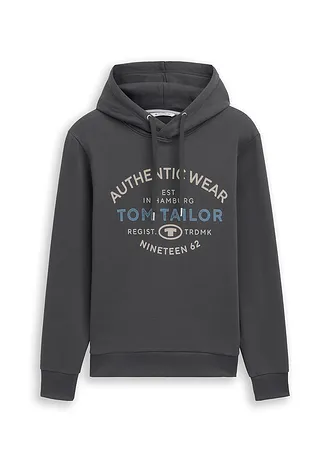 Hoodie van Tom Tailor, Kleur: grijs