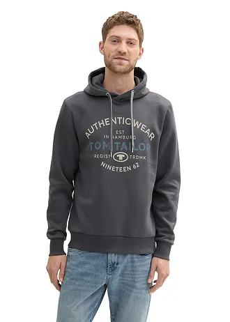 Hoodie van Tom Tailor, Kleur: grijs