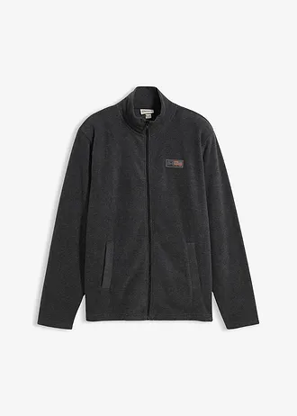 Veste polaire douce à poches sur le côté • anthracite chiné • Boutique bonprix