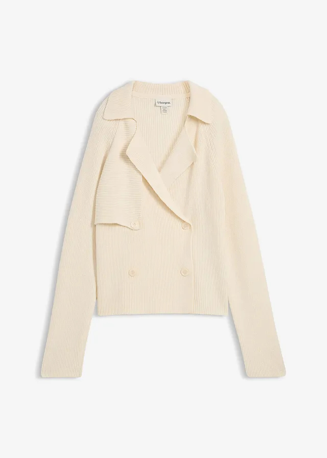 Gilet en maille • beige naturel • Boutique bonprix