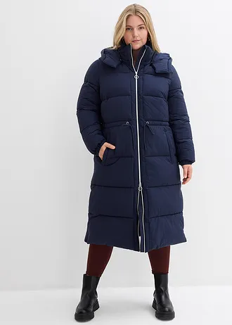 Vízlepergető steppelt kabát, szín: tintakék