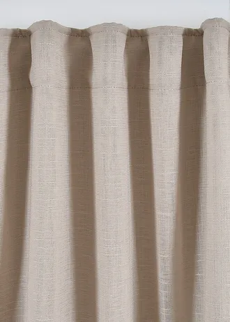 Verduisterend gordijn met structuur front, dubbellaags (1 stuk) • beige • bonprix online shop