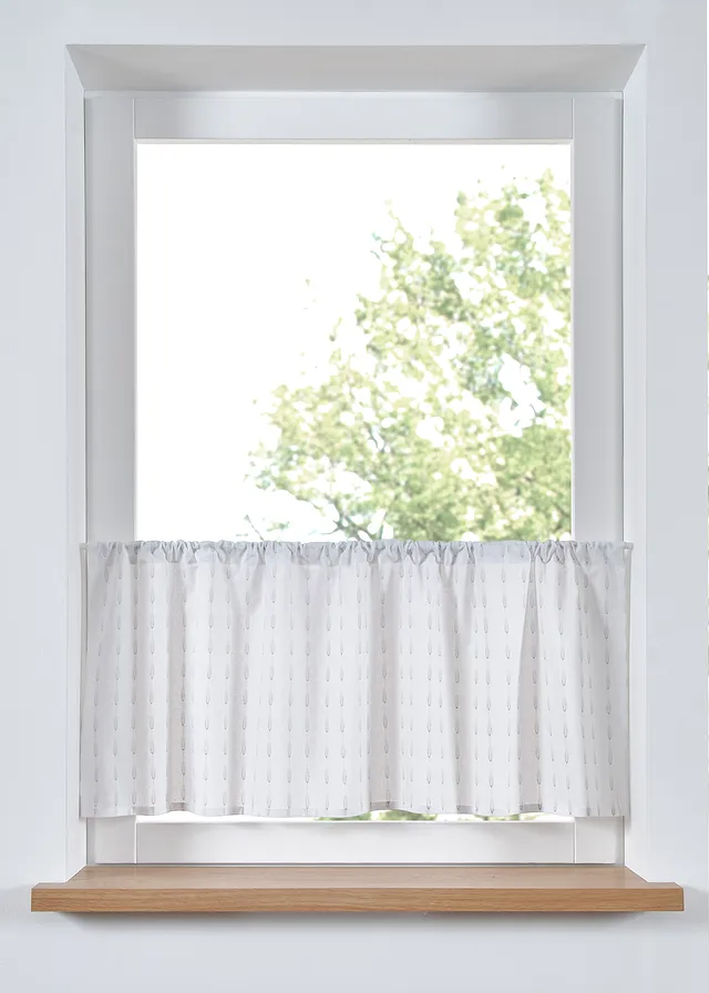 Perdeluță scurtă din bumbac organic