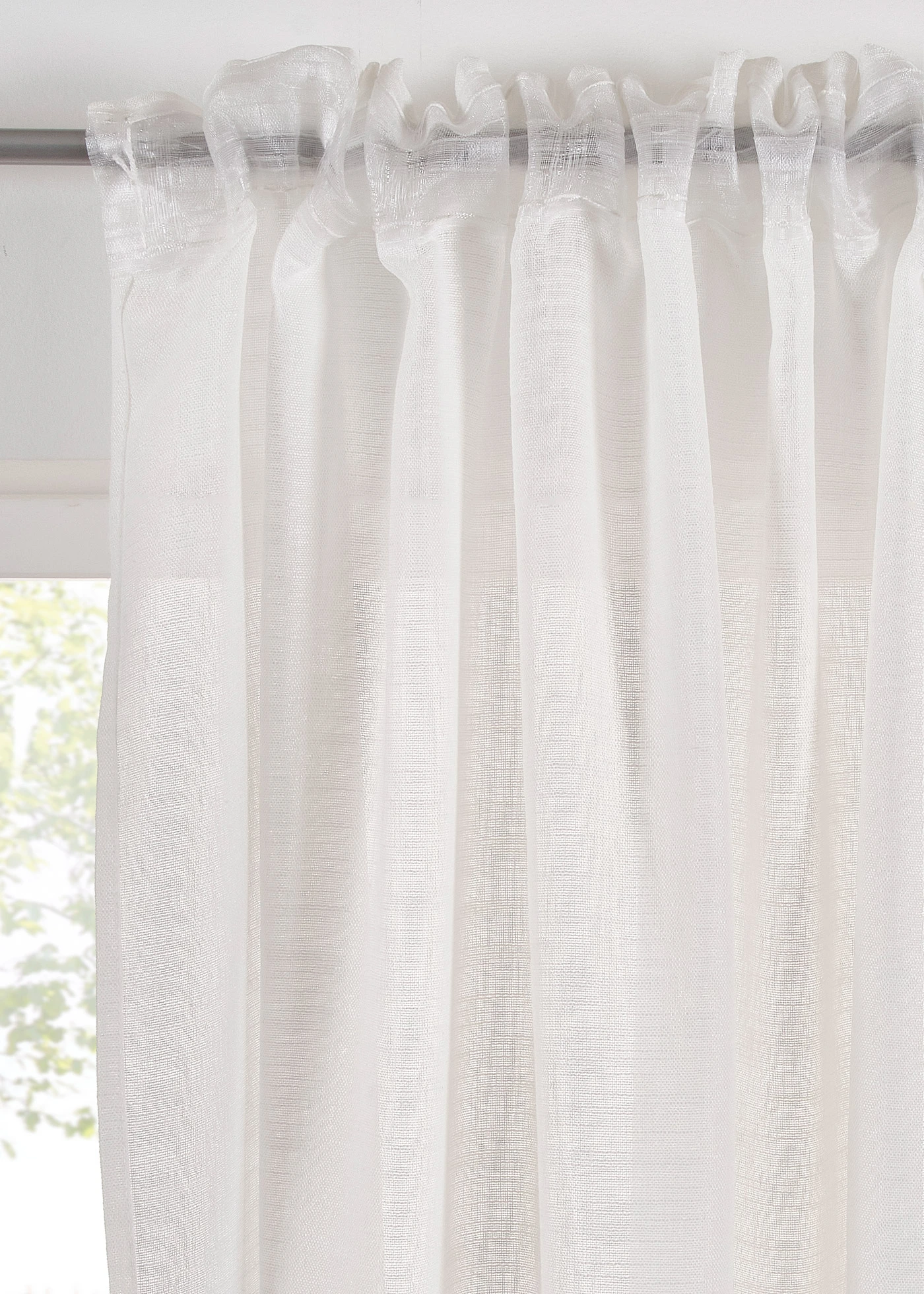 Rideau texturé, aussi en XXL (1 pce) • blanc • Boutique bonprix