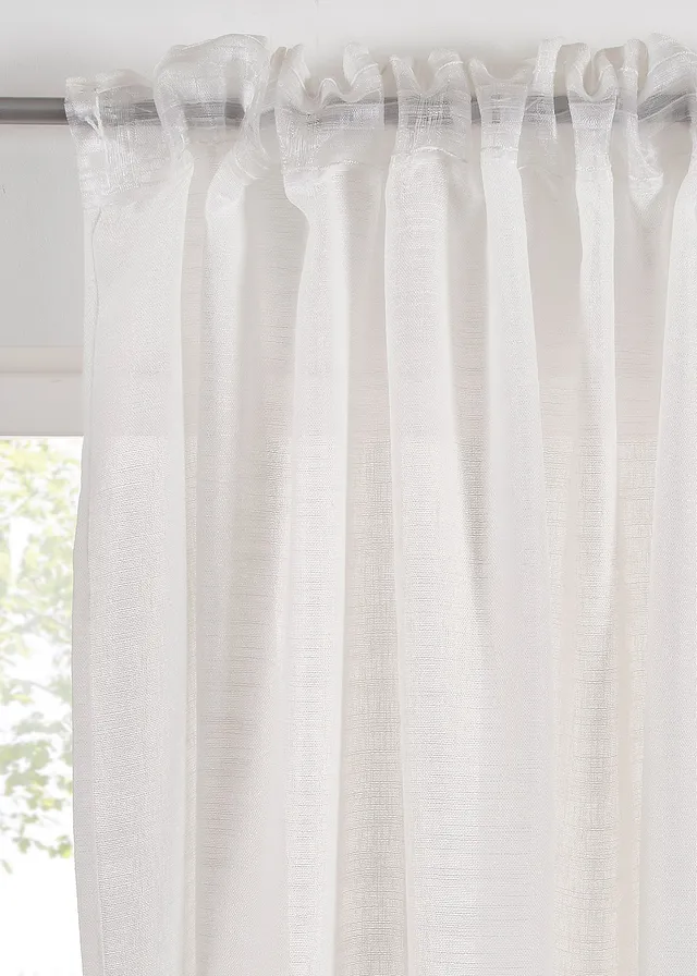 Rideau texturé, aussi en XXL (1 pce) • blanc • product-page.page-title-suffix