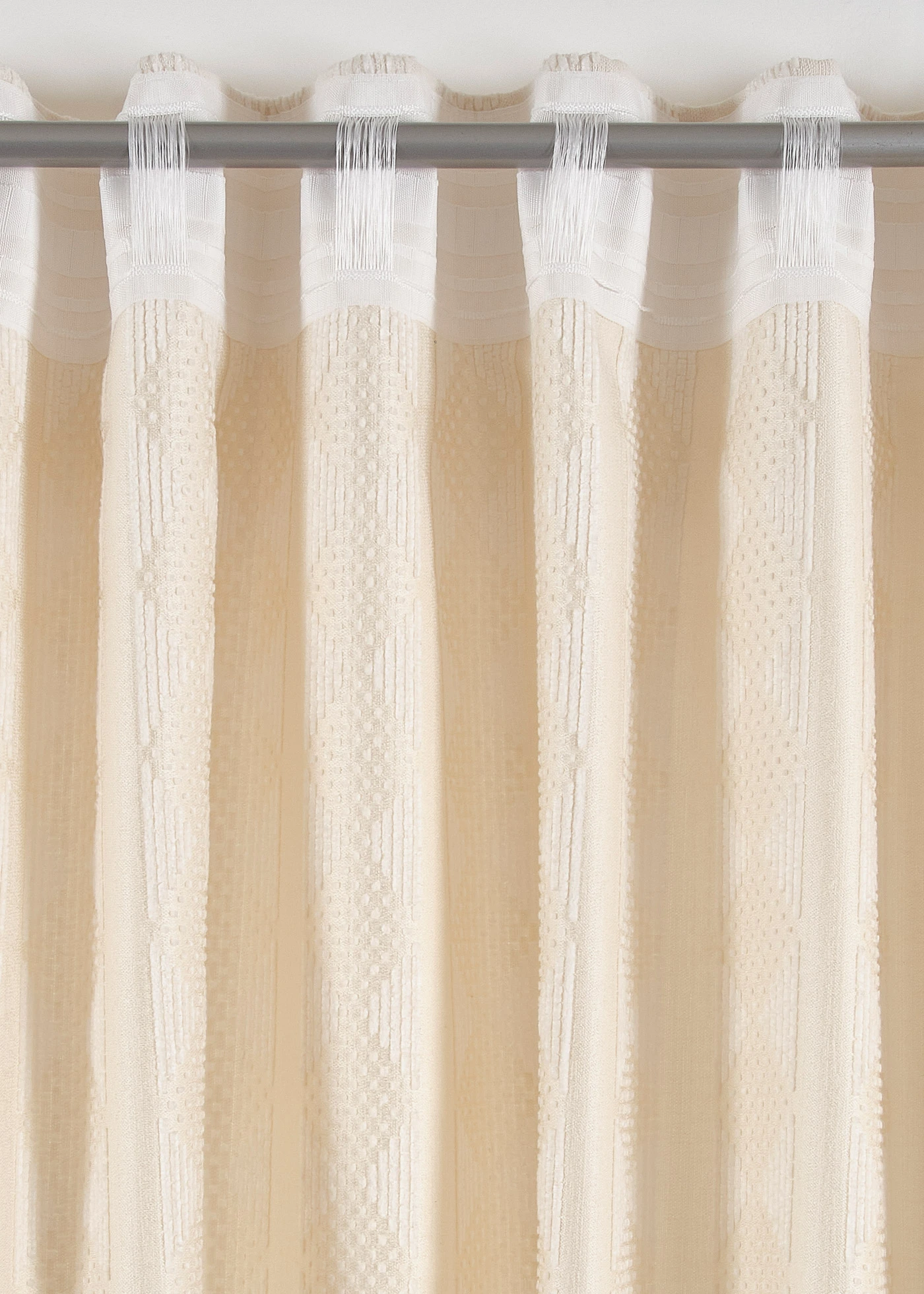 Ondoorzichtig gordijn van zacht chenille (1 stuk) • crème • bonprix online shop