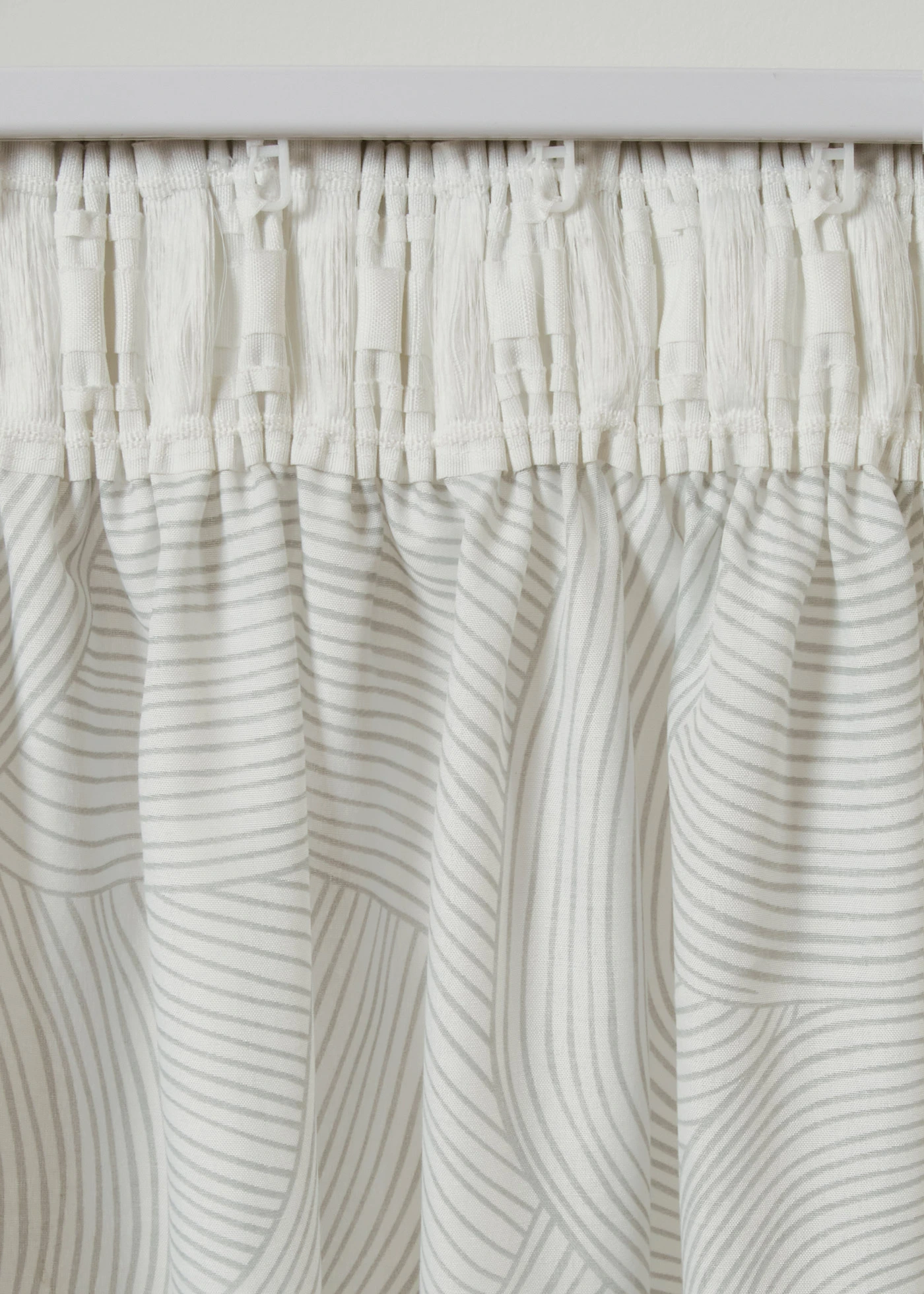 Gordijn van duurzaam materiaal (1 stuk) • wit-grijs • bonprix online shop