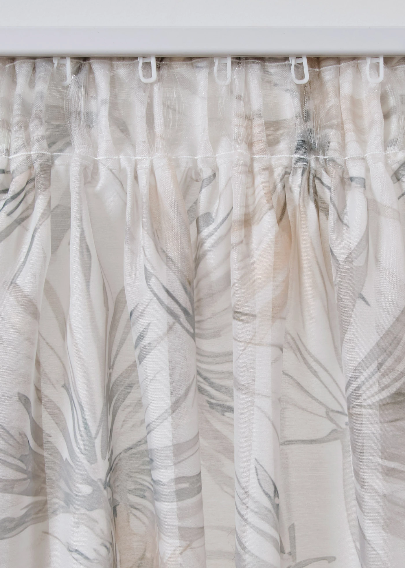 Transparant gordijn met print (1 stuk) • crème-bruin • bonprix online shop