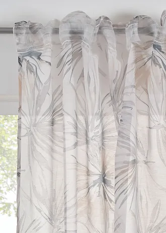 Voilage à imprimé (1 pce) • crème-marron • Boutique bonprix