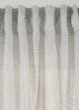 Gordijn van duurzaam materiaal (1 stuk) • wit-grijs • bonprix online shop