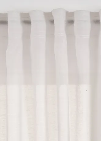 Voilage à imprimé (1 pce) • blanc-taupe • Boutique bonprix