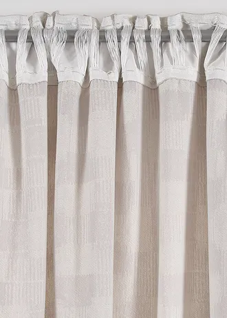 Jacquard  függöny bio-pamutból (1 db) • világosszürke • bonprix áruház