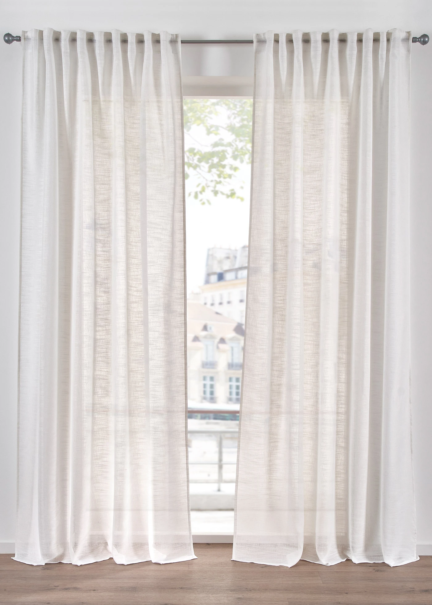 Rideau texturé, aussi en XXL (1 pce) • blanc • Boutique bonprix