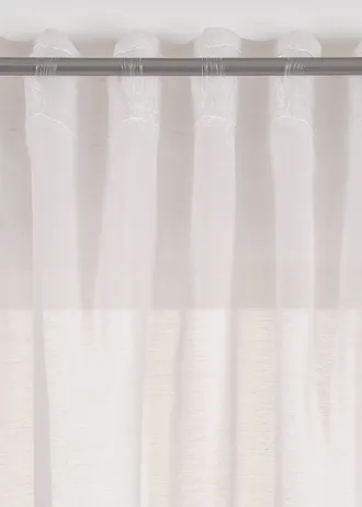 Mintás függöny (1 db) • fehér/szürkésbarna • bonprix áruház