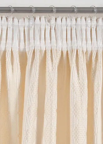 Rideau opaque en velours chenille doux (1 pce) • crème • Boutique bonprix