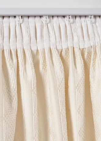 Ondoorzichtig gordijn van zacht chenille (1 stuk) • crème • bonprix online shop