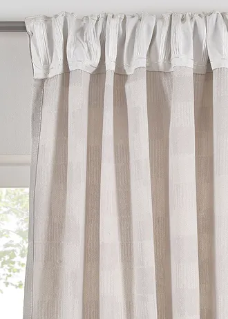 Jacquard  függöny bio-pamutból (1 db) • világosszürke • bonprix áruház