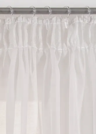 Voilage à imprimé (1 pce) • blanc-taupe • Boutique bonprix