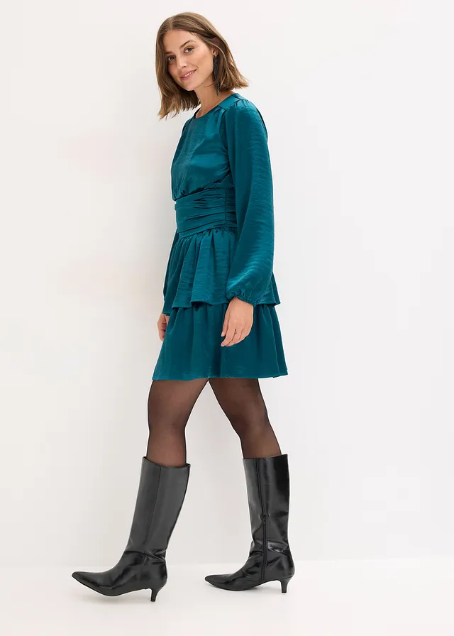 Robe courte • pétrole • product-page.page-title-suffix