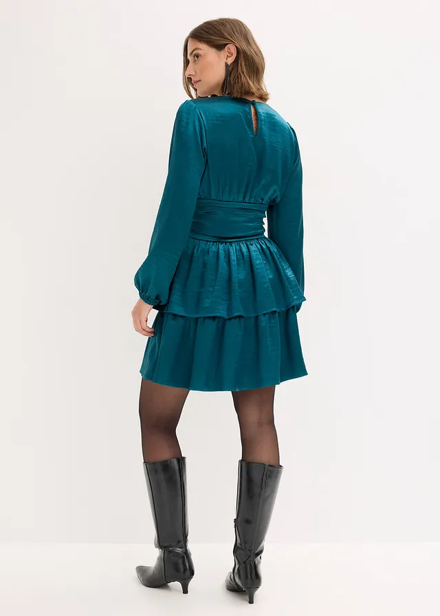 Robe courte, Couleur: pétrole