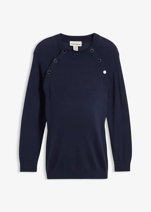 Pulover 2 în 1 pentru gravide şi alăptare 100% din bumbac organic