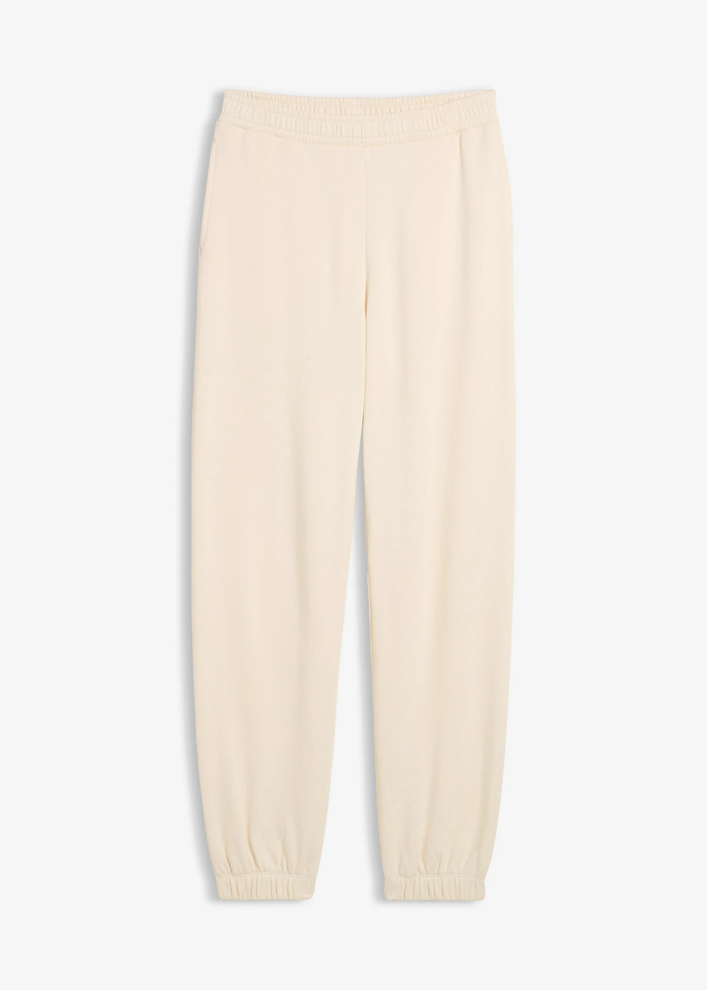 Sweatpants van puur katoen • natuurbeige • bonprix online shop
