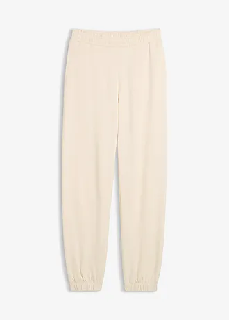 Sweatpants van katoen, Kleur: ecru