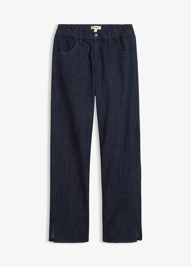 Džínsy Wide-Leg, pohodlný vysoký pás