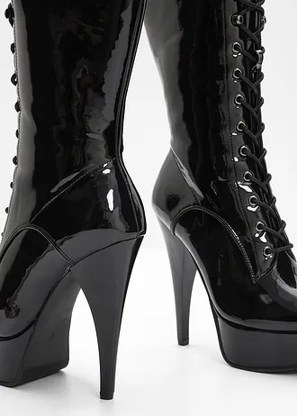 Kotníková obuv na platformě • černá • bonprix obchod