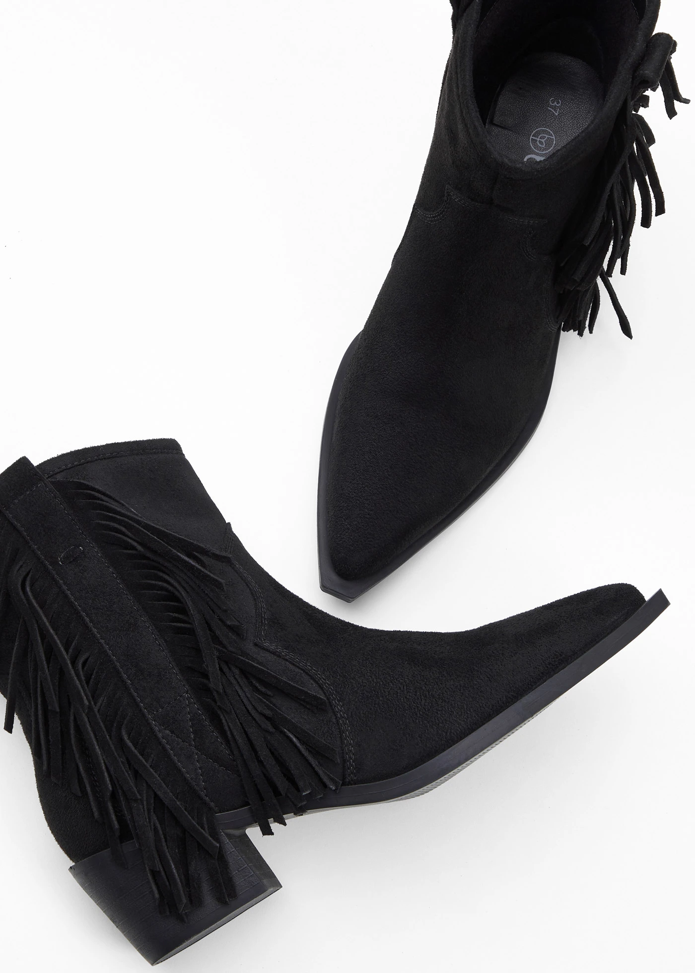 Bottines santiag à franges • noir • Boutique bonprix