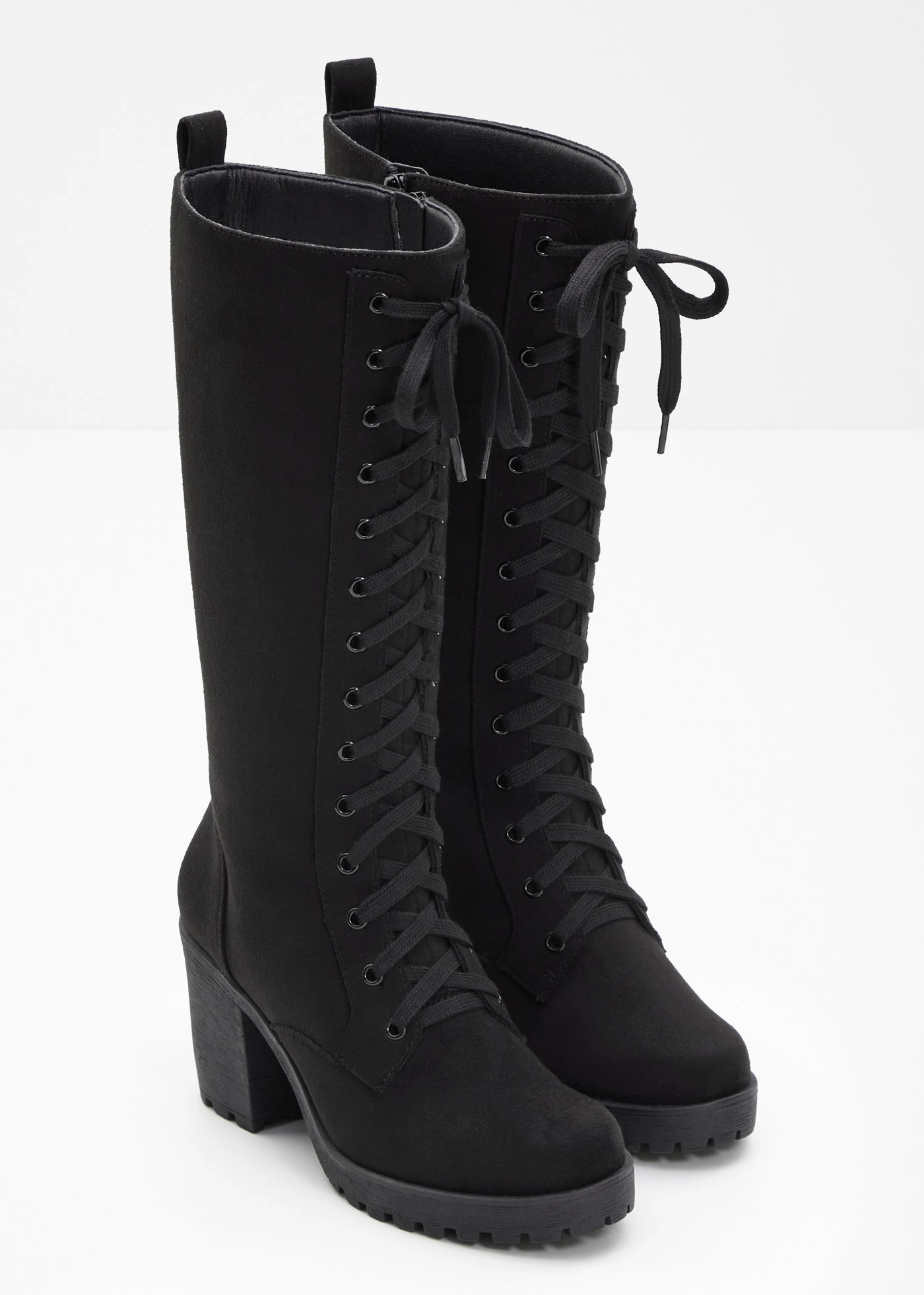 Bottes à lacets • noir • Boutique bonprix