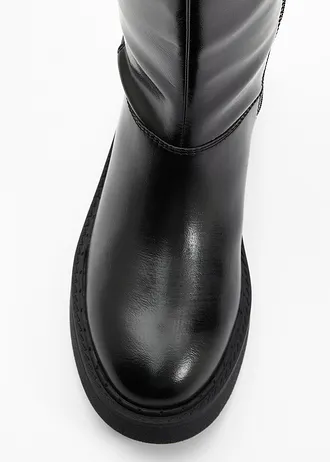 Bottes à tige large • noir • Boutique bonprix