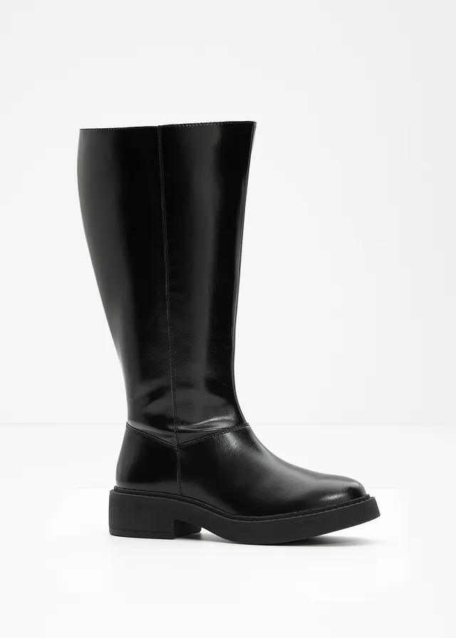 Bő szárú csizma • fekete • bonprix áruház