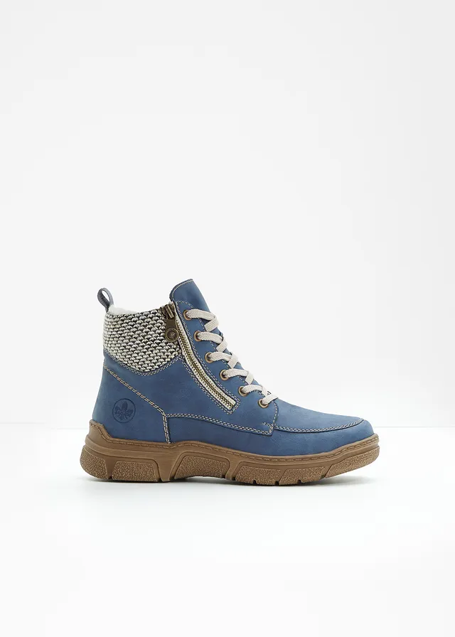 Rieker veterboots, Kleur: blauw