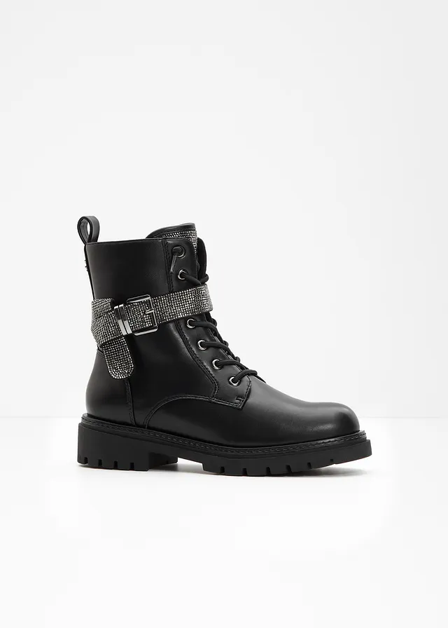Boots lacées Marco Tozzi par Guido Maria Kretschmer, Couleur: noir