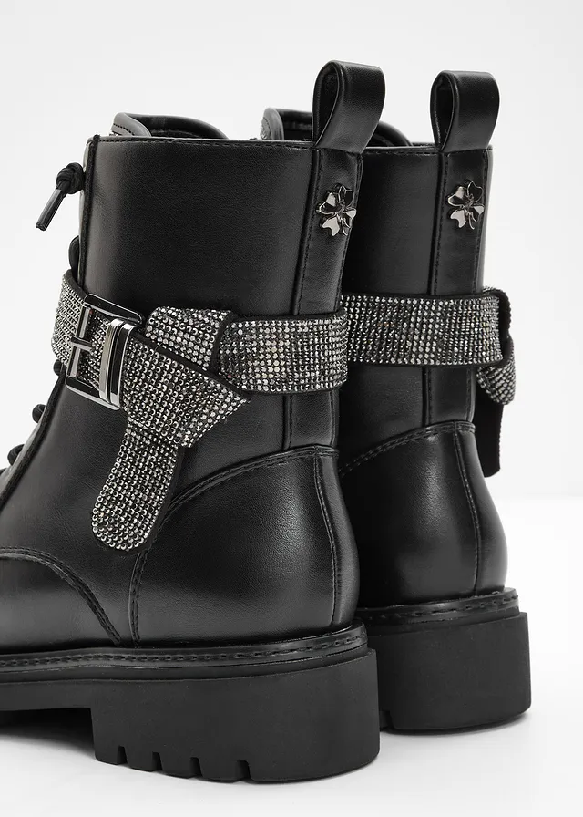 Boots lacées Marco Tozzi par Guido Maria Kretschmer, Couleur: noir