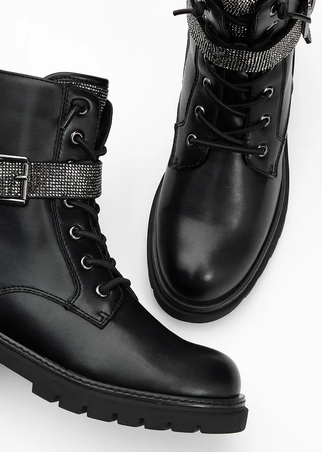 Marco Tozzi by Guido Maria Kretschmer veterboots • zwart • product-page.page-title-suffix