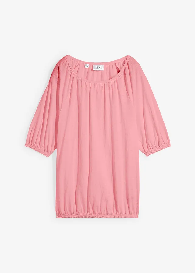 T-shirt 100% coton, Couleur: rose vif