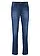 Jean Mom extensible et confortable, taille mi-haute, Couleur: bleu foncé used